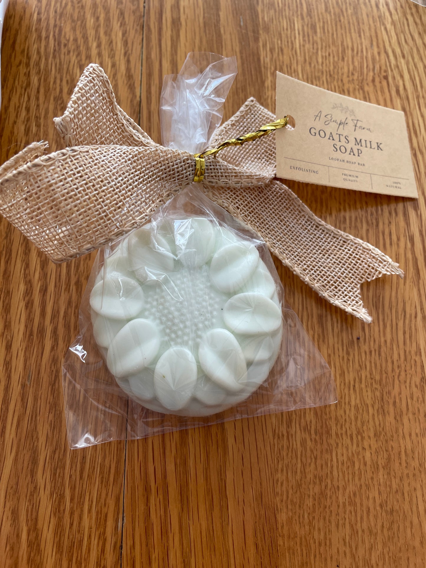 Loofah Goat Milk Soap – Handmade Exfoliating Bar