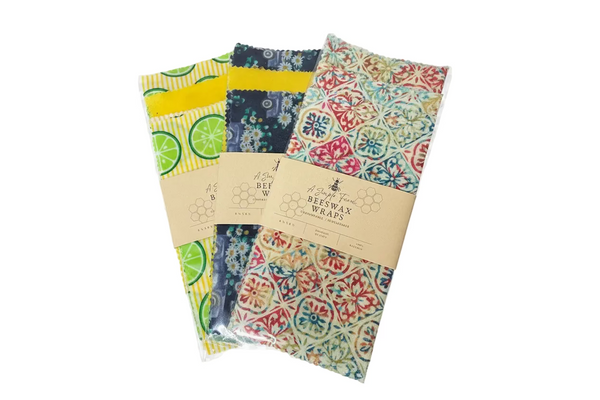Beeswax Wraps, 3 pack